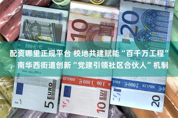 配资哪里正规平台 校地共建赋能“百千万工程”，南华西街道创新“党建引领社区合伙人”机制