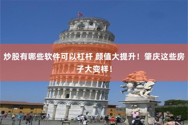 炒股有哪些软件可以杠杆 颜值大提升！肇庆这些房子大变样！