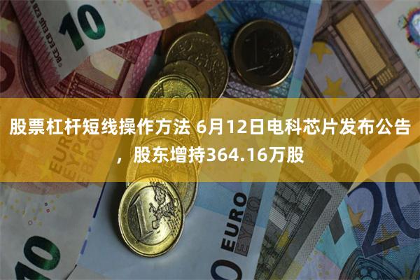 股票杠杆短线操作方法 6月12日电科芯片发布公告，股东增持364.16万股
