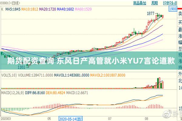 期货配资查询 东风日产高管就小米YU7言论道歉