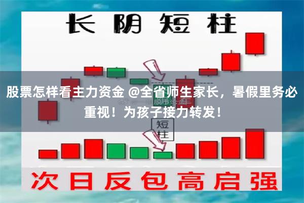 股票怎样看主力资金 @全省师生家长，暑假里务必重视！为孩子接力转发！