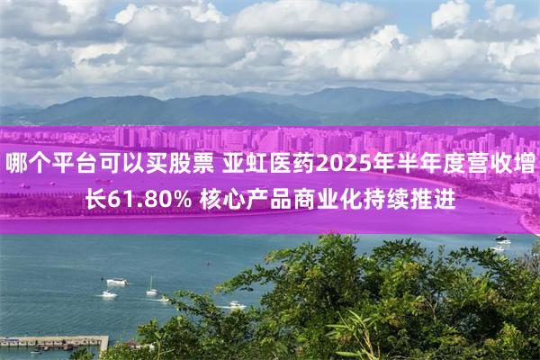 哪个平台可以买股票 亚虹医药2025年半年度营收增长61.80% 核心产品商业化持续推进