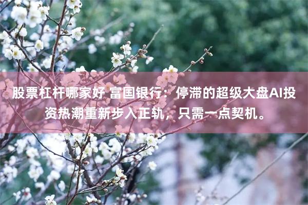 股票杠杆哪家好 富国银行：停滞的超级大盘AI投资热潮重新步入正轨，只需一点契机。