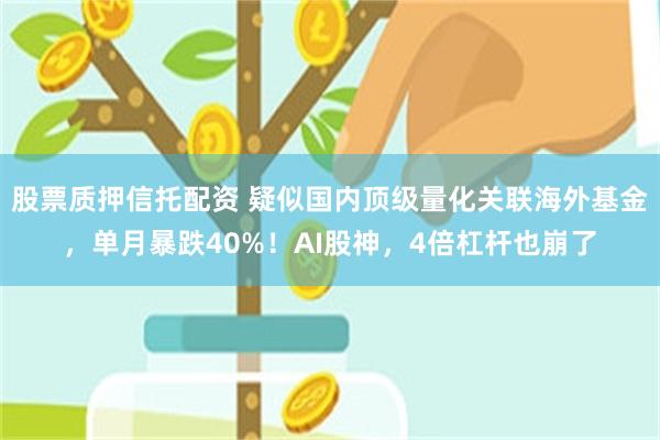 股票质押信托配资 疑似国内顶级量化关联海外基金，单月暴跌40%！AI股神，4倍杠杆也崩了