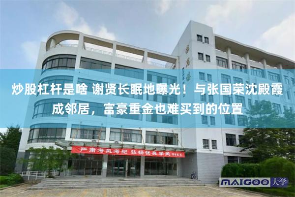 炒股杠杆是啥 谢贤长眠地曝光！与张国荣沈殿霞成邻居，富豪重金也难买到的位置
