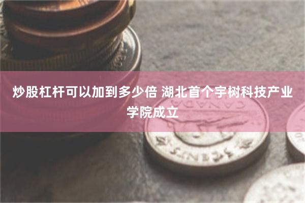 炒股杠杆可以加到多少倍 湖北首个宇树科技产业学院成立