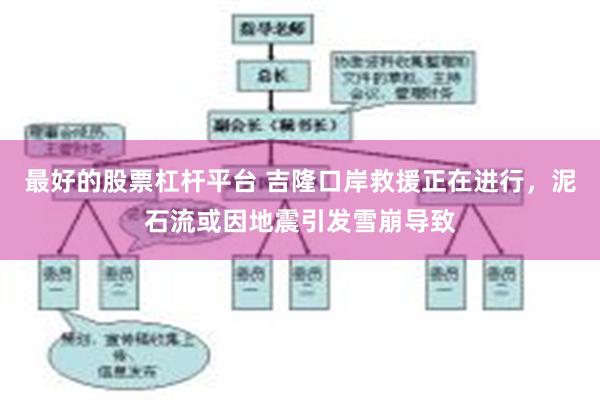 最好的股票杠杆平台 吉隆口岸救援正在进行，泥石流或因地震引发雪崩导致